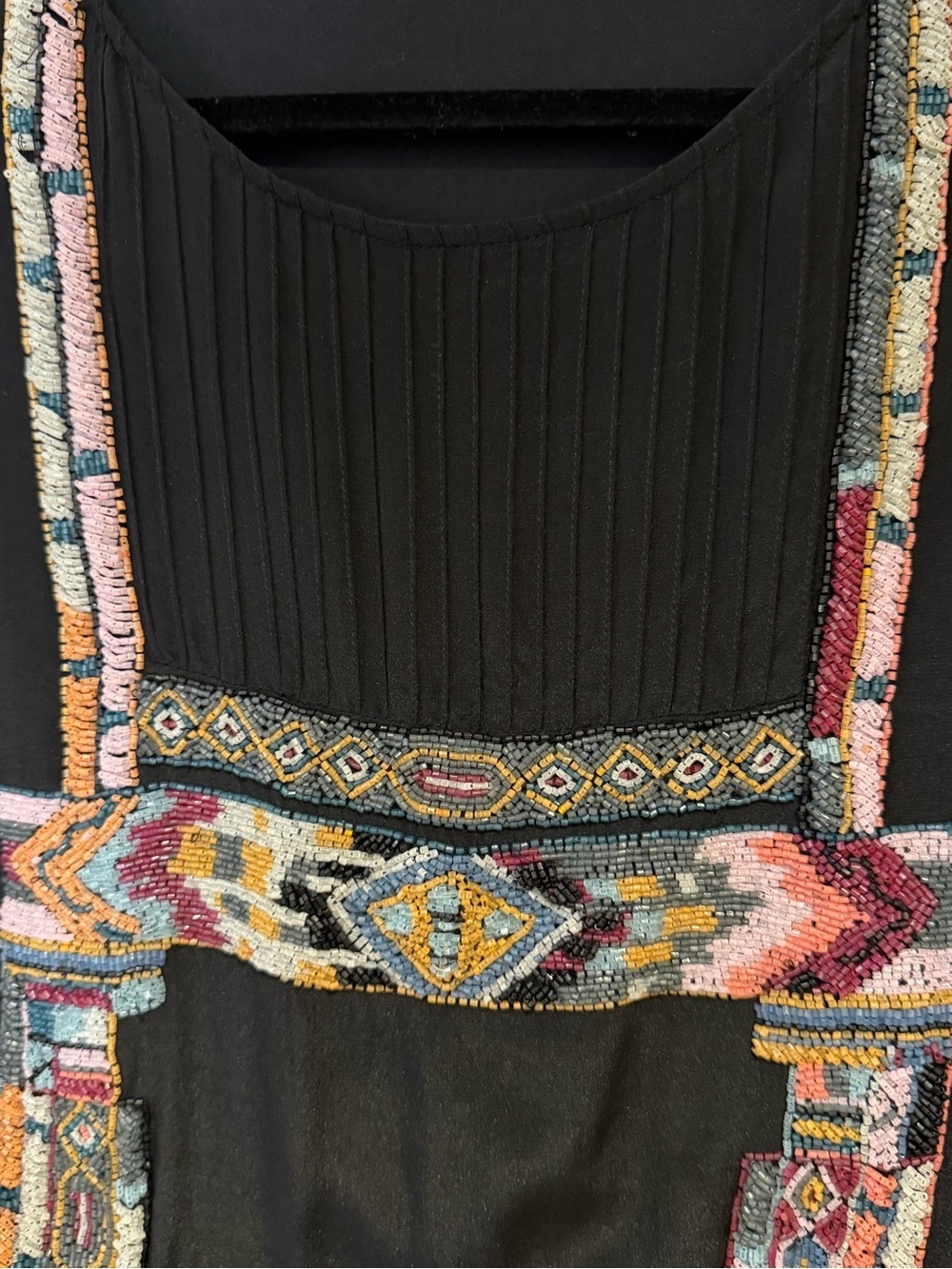 Anthropologie Silk Endless Dream Hand Beaded Mini Dress - Picture 5 of 8